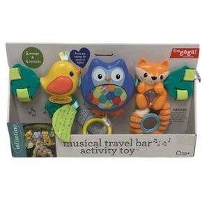Infantino Go Gaga! Musical Travel Bar Activity Toy for Newborn Baby 0+M NEW